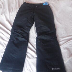Columbia Omni Tech black snow Pants Size M New With Tags SZ 30x30